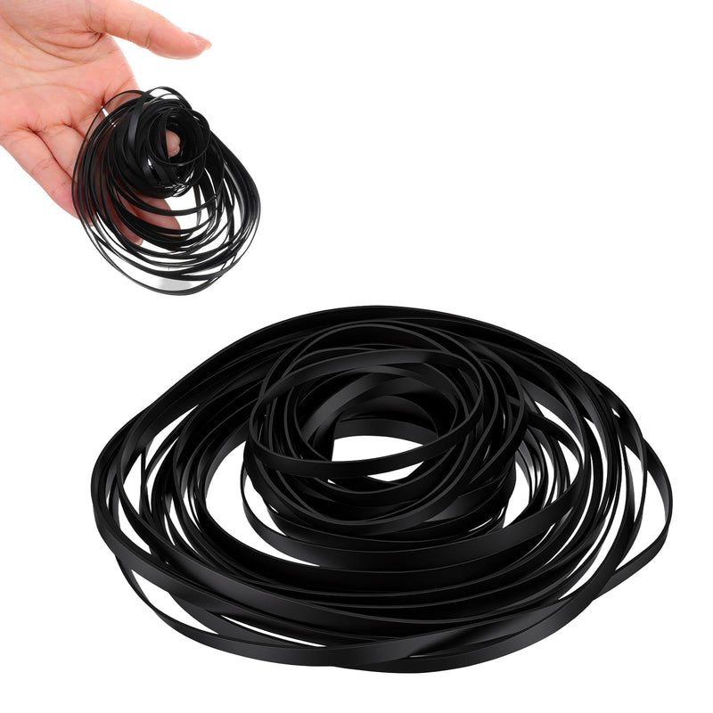 50 Pcs Cassette Belts Recorder Rubber Belts Recorder Repair Maintenance Tape Machine Rubber Belt 40-135 mm Mix Size 3mm Width Flat Cassette Belt for VCR DVD CD LD Repeater Drives