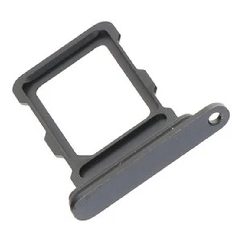2X Single SIM Card Tray Holder Slot Replacement Compatible with iPhone 16 Pro / 16 Pro Max (Black) Black