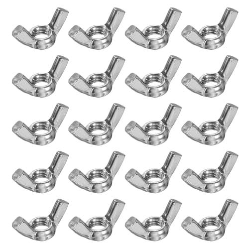 uxcell 5/16"-18 Wing Nut 50Pcs 304 Stainless Steel Square Wing Nuts 50