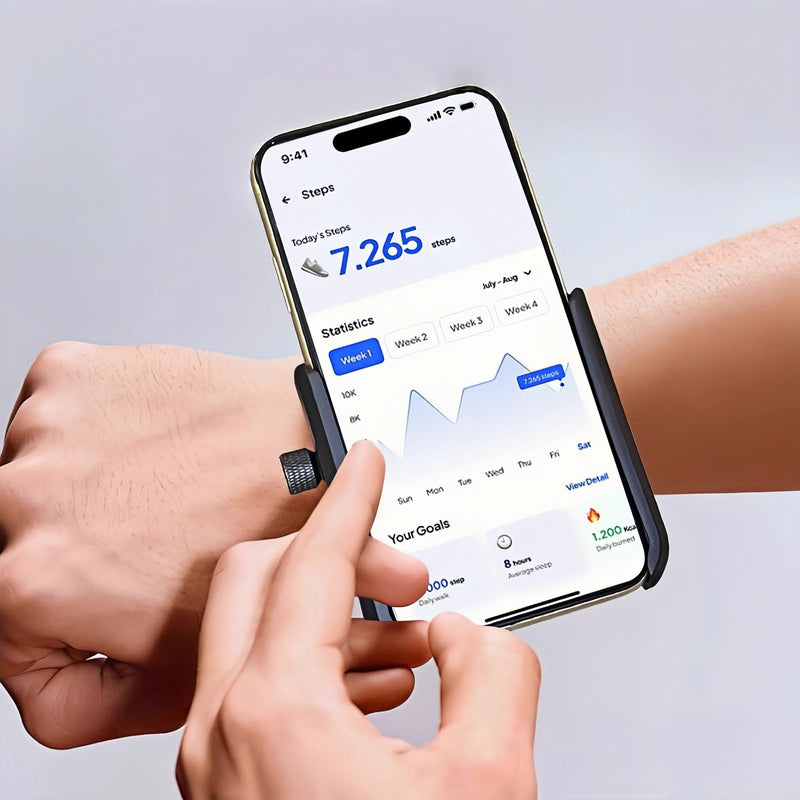 Rotatable Wrist Phone Holder for Running, Universal Forearm Armband Workout Mount for Outdoor Sports