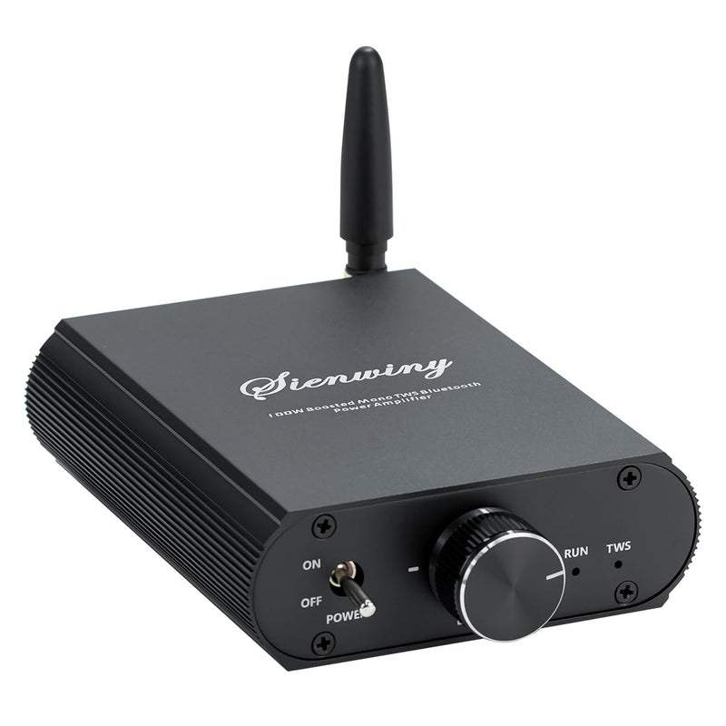 100W Bluetooth 5.3 Mono Amplifier, TPA3116 Audio Amp | with TWS Pairing USB/AUX Input, for Speakers/Home Theater/Gaming