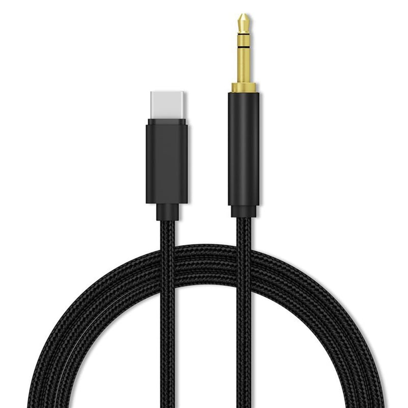 3.5mm 1/8" TRS Male to USB Type-C Adapter Cable Nylon Braided Digital-to-Analog Converter Transmits Mono or Stereo Audio Connects Smartphone,Tablet to Headphone,Car Speaker,Amplifier,Home Audio System
