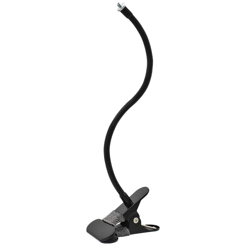Universal No-Drill Camera Clip Mount for Ring, Blink, Eufy, Google Nest, Wyze & Arlo Cameras, 40cm Adjustable Gooseneck Clamp Stand for Indoor Outdoor Security Cameras (1 Pack, Black) Long Arm