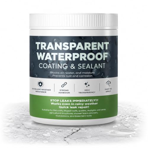 Clear Waterproof Sealant for Bathroom, Roof & Wall Leak Repair Coating