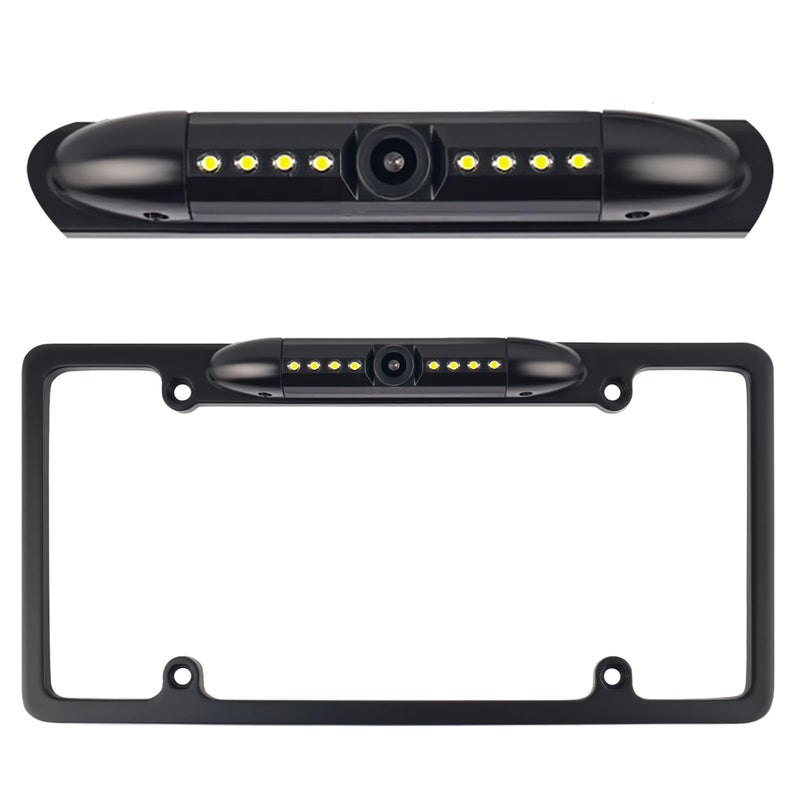 License Plate Backup Camera,8 LED HD Night Vision Reverse Camera with 170° Wide Angle,Waterproof Backup Cameras License Plate Mount Car Accessories Fits US Licenses Plates