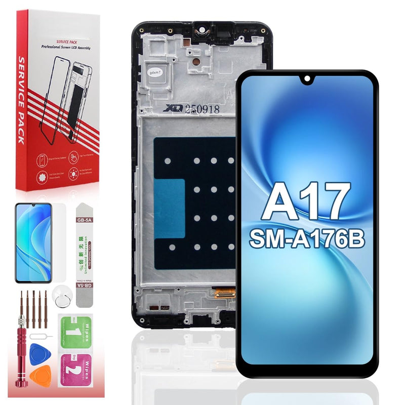 LCD for Samsung Galaxy A17 5G Screen Replacement | LCD,with Frame,with tools,for A175F A175M SM-A176B, SM-A176B/DS For A17