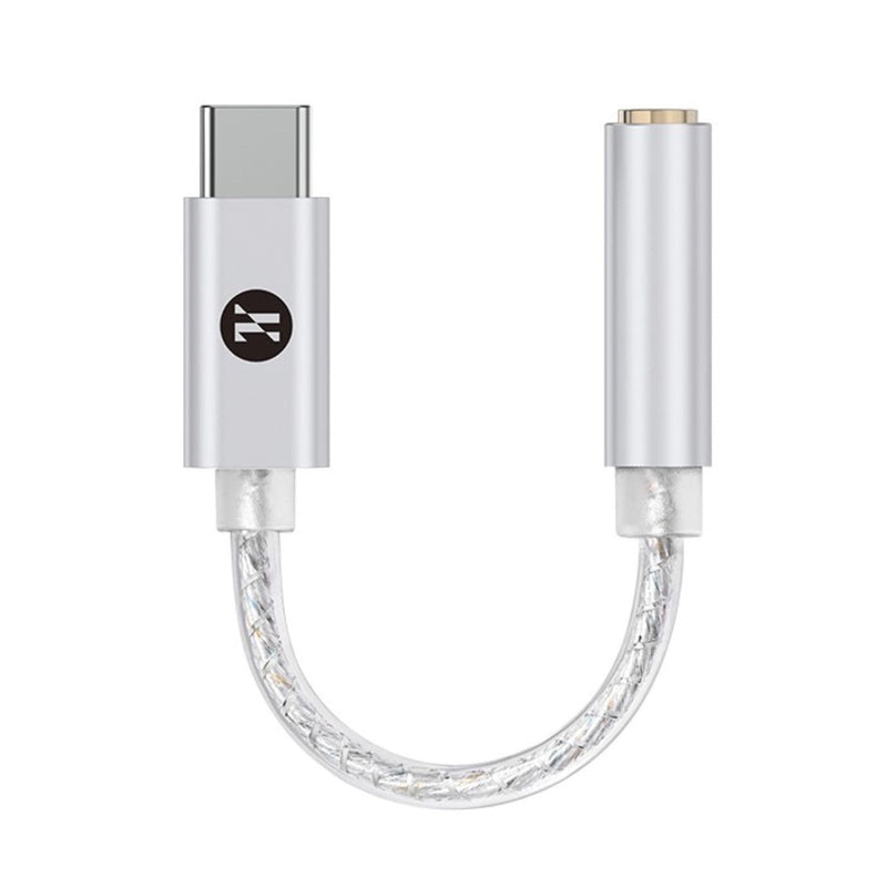 USB C DAC to 3.5mm Audio Adapter with Hi-Res 32bit/384KHz DSD128 Dongle | IEM DAC Dongle with KT02H20 Chip DSD128, Silver-Plated Cable, USBC to Aux Headphone Adapter for Android iPhone PC Mac