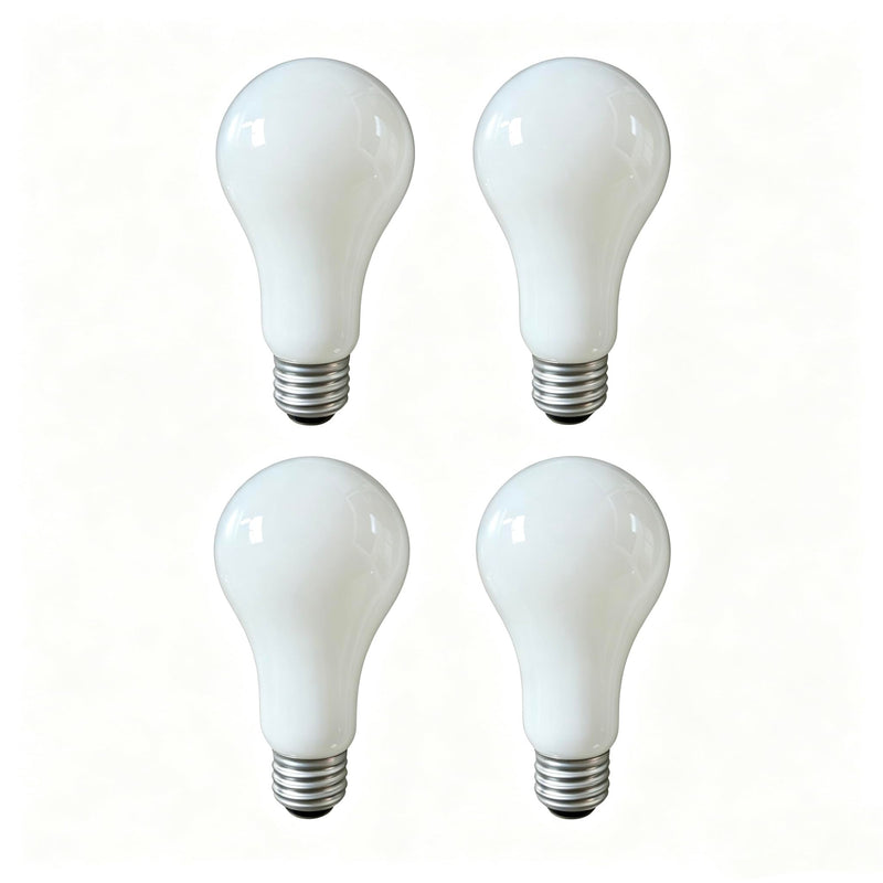 3 Way Incandescent Light Bulbs 70/170/240 Watt Equivalent, Soft White 2700K, A21 Three Way Non-LED Bulbs, E26 Medium Base (4PACK)