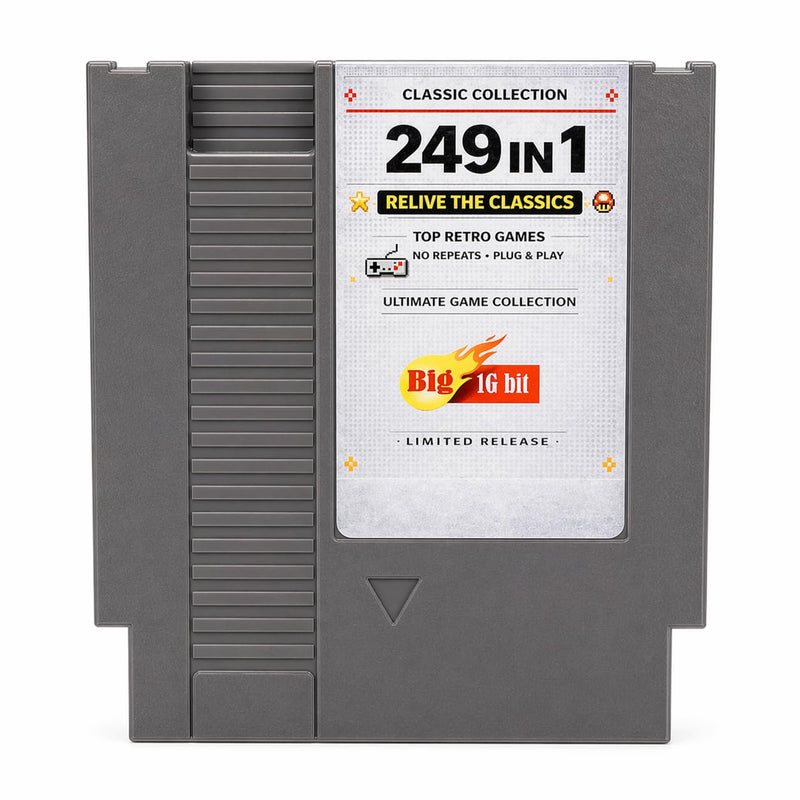 249 in 1 Super Cartridge Multicart compatible with NES Collection games
