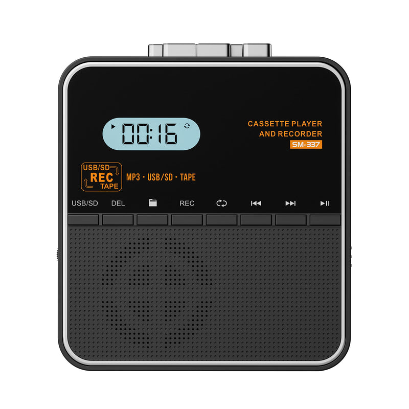 Portable Tape Player Recorder, Audio Cassette to Digital Converter by USB or SD Card