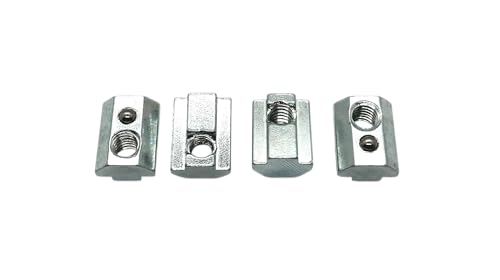 5/16-18 Self Aligning Slide-in T-Nut with Ball Spring 24 PCS Compatible with 15 Series 80/20 13055. Aluminum Extrusion with 8mm Slot