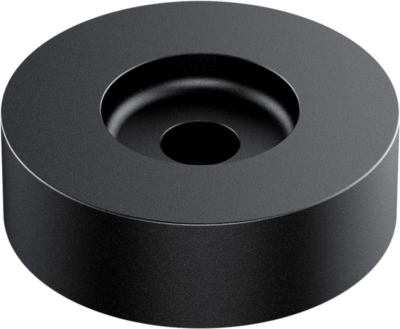 45 RPM Adapter, for 7 Inch Vinyl Record Players and Technics Turntables, Solid Aluminum Dome 45 Adapter (Black) Black