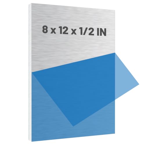 ZOFORTY 5052 Aluminum Sheet 8 x 12 x 1/2 Inch Thick