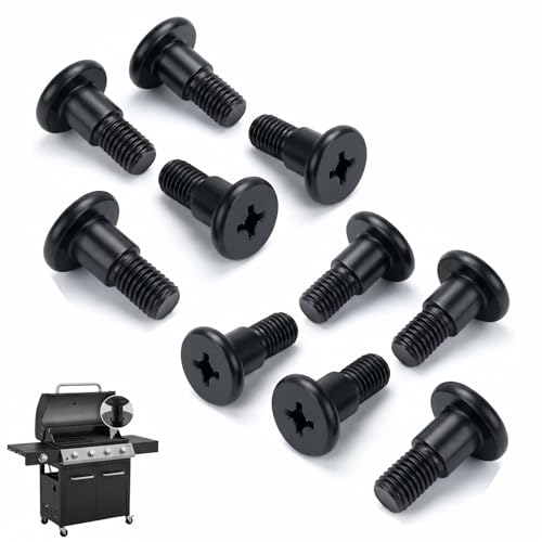 for Blackstone Griddle Replacement Short M6 Step Bolt for Gas Griddles with Side Shelves 1554AZ 1785 1868 1901 1902 1962 1963 2307 2322 2256 1916 2151-10-Pack