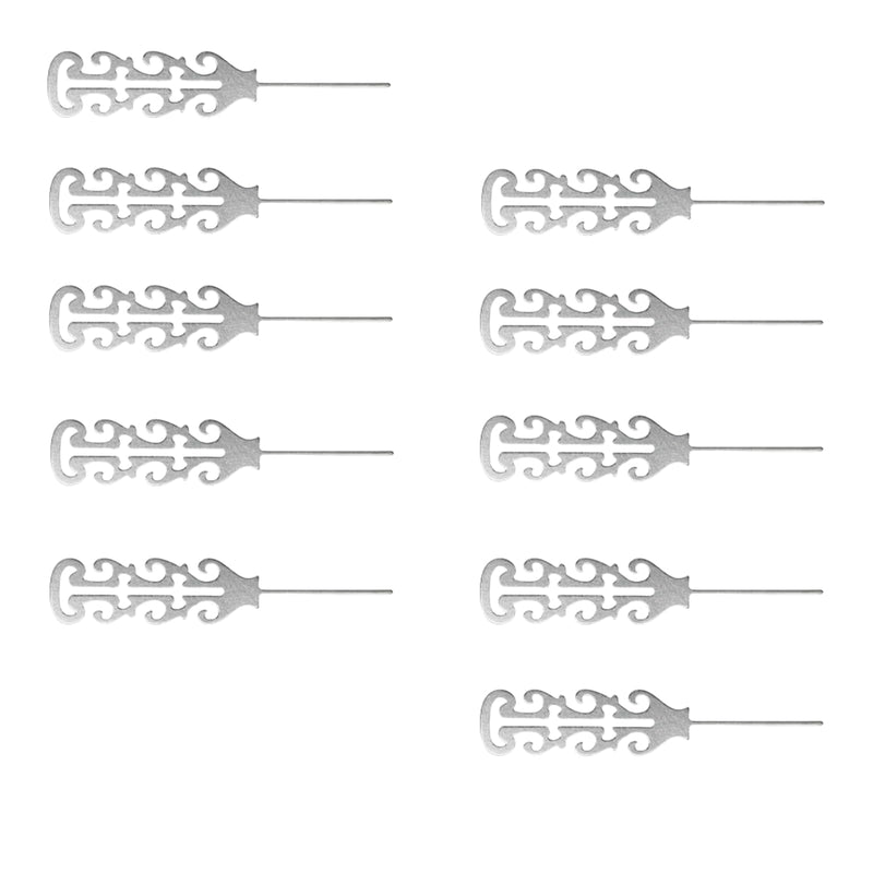 10 Pcs Sim Card Removal Tool | Professional Stainless Steel, Sim Ejector Tool Pin, Unique Process Design, Fit for Most Smart Phones