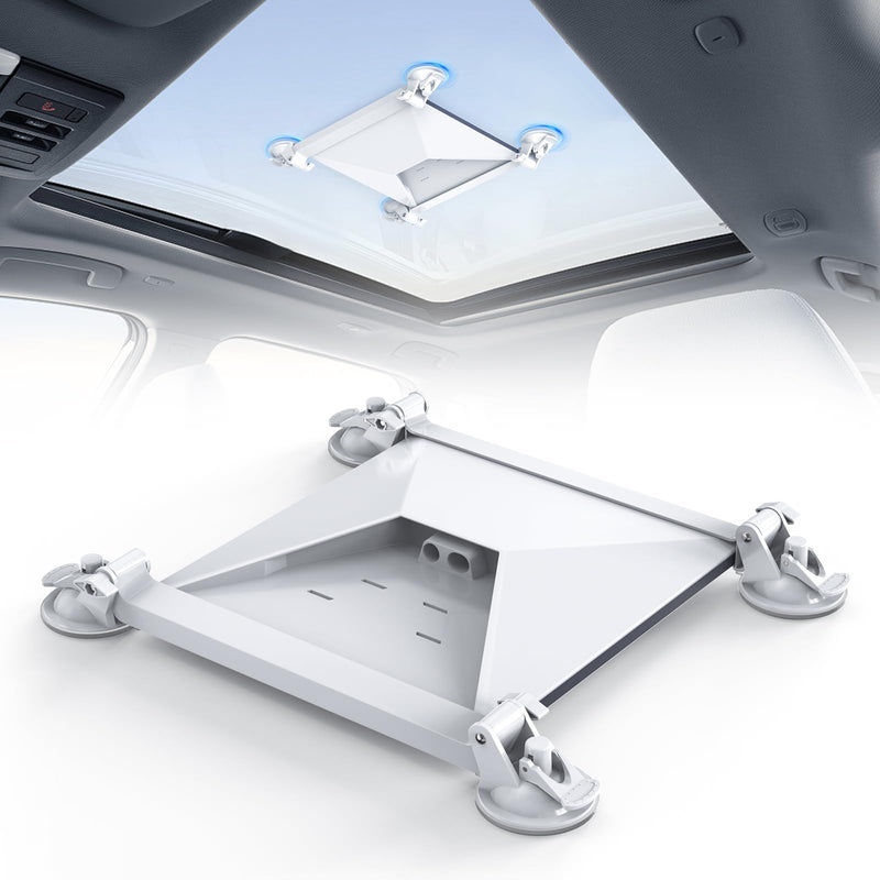 EDUP LOVE® Starlink Mini Suction Cup Mount for Car Window & Sunroof | Fits Starlink Mini & Mini X, Strong Vacuum Base Window Mount, Vibration-Proof Starlink Mini Car Mount Kit for RV, Boat, Truck Starlink Mini Suction Mount, White