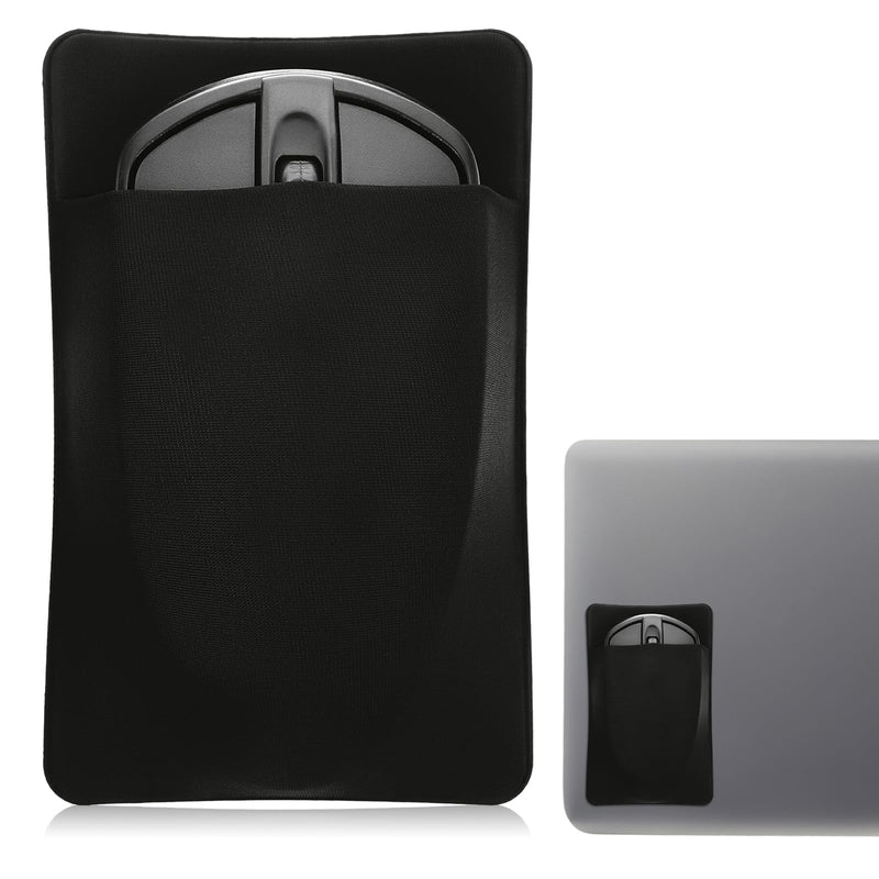 Portable Hard Drive Case Reusable Adhesive Hard Drive Holder Stick on External Hards Drives Carrying Sleeve Computer Pouch Holder Accessories Sleeve Pocket Pouch Organizer for SSD Mouse Cable Earphone