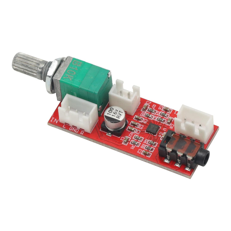 MAX97220 Headphone Amplifier Board, Preamplifier Module with Volume Control, 3.5mm Audio Output, 5V Powered for Headphone Amplifier