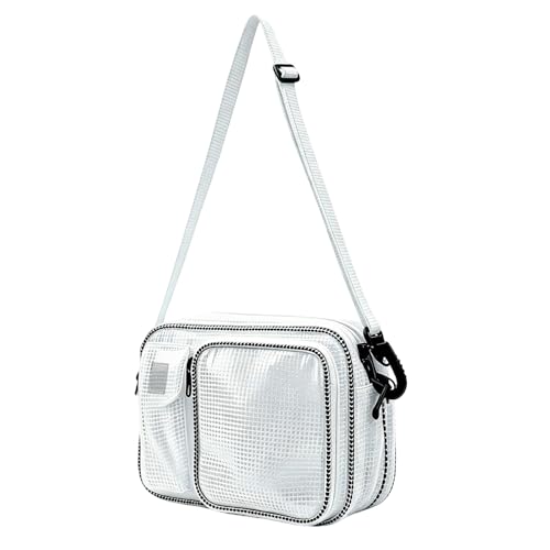 Anti-Static Tool Bag 3 Pockets - 10.6 Inch Transparent PVC Cleanroom Engineer Bag for Work Travel and Daily Use White 1