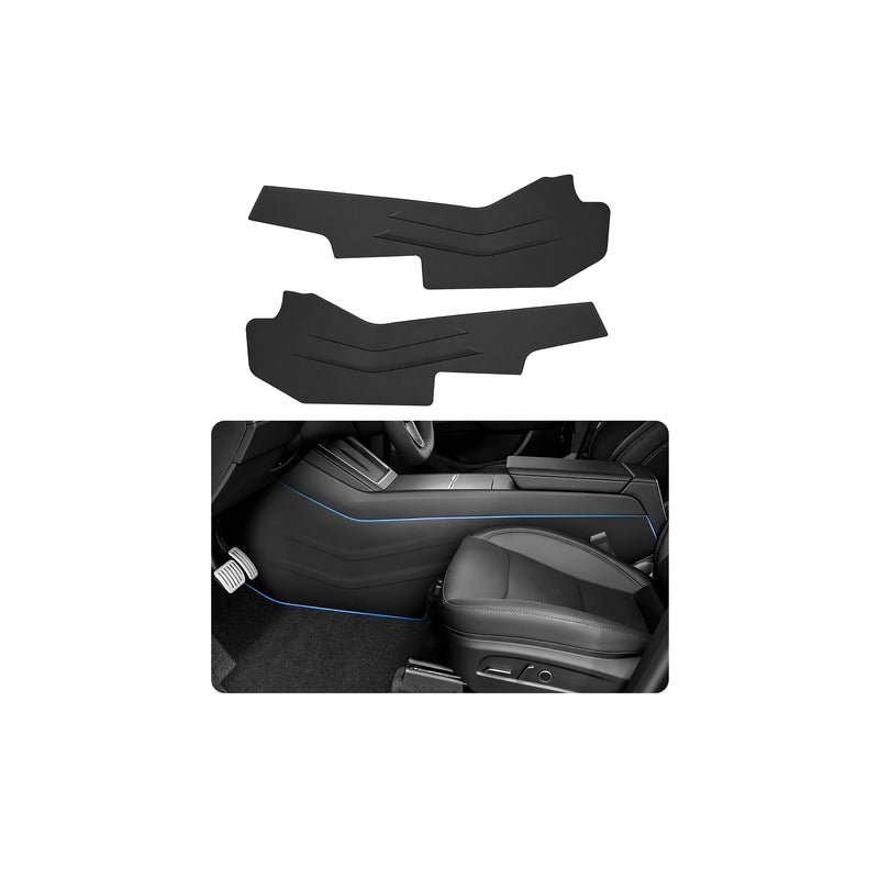 Front Seat Side Anti-Kick Mat for Tesla Model Y Juniper 2025 2026, Center Console Side Anti-Dirty Mats for Tesla, Waterproof & Dust Resistant Protector Cover Model Y Interior Accessories