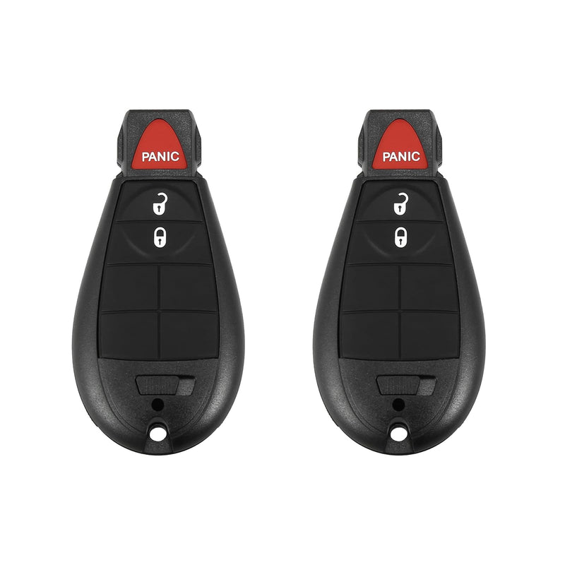 2 PCS GQ4-53T 56046953 433 Mhz 3 Button Keyless Entry Remote Key Fob for Jeep Cherokee 2014-2019 2 Pcs