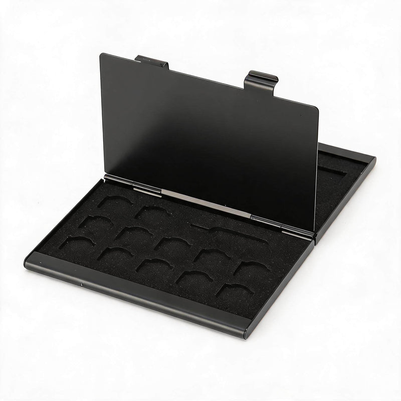 Generic SIM Card Case, Aluminum Storage Box with 4 12 Nano 4 Micro 1 Pin Slots, for Organizing Protecting Cards Travel Use