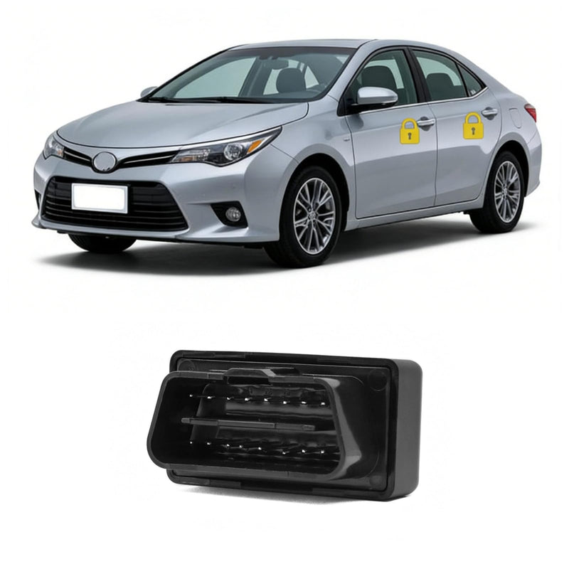 OBD2 Plug & Play Automatic Door Speed Lock Unlock System for Toyota Corolla 2009-2025 & Hybrid 2018-2025, Auto Transmission D/P Gear Auto Lock/Unlock, Manual Transmission 15km/h Auto Lock