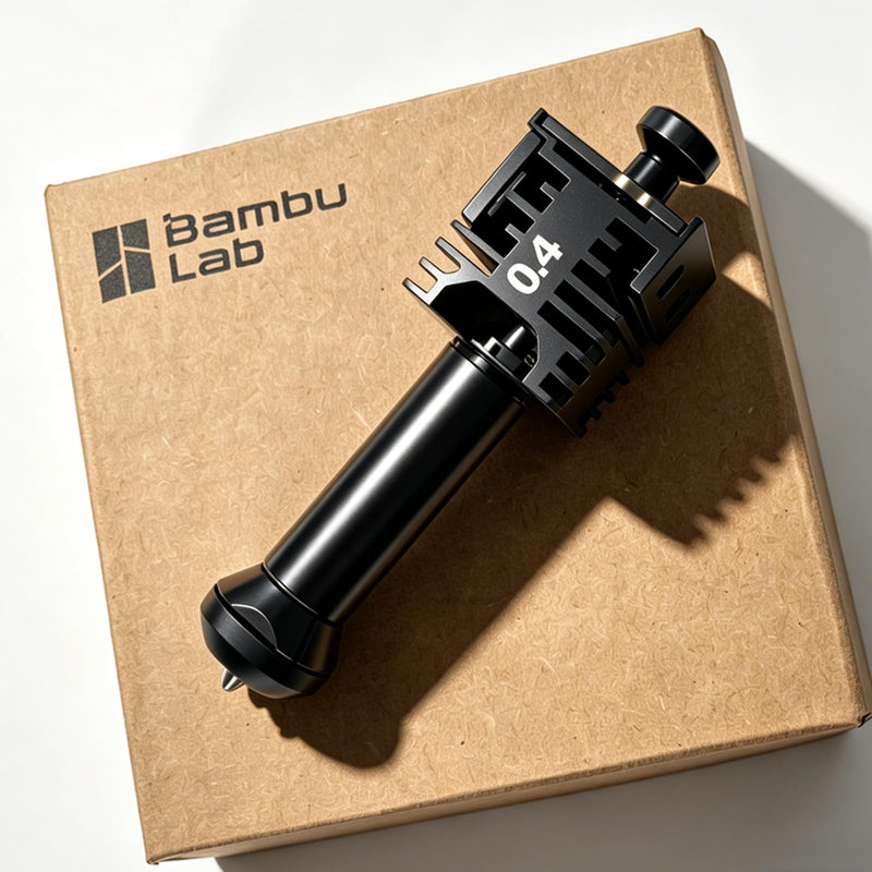 Original Bamboo H2C Induction Hotend 0.4mm Standard Flow Hardened Steel – 0.4mm Sweet Spot for Sharp Details & Practical Print Speeds – Right Side Hotend for Bambu Lab H2C – Vortek System Compatible 0.4mm Standard Flow Hotend