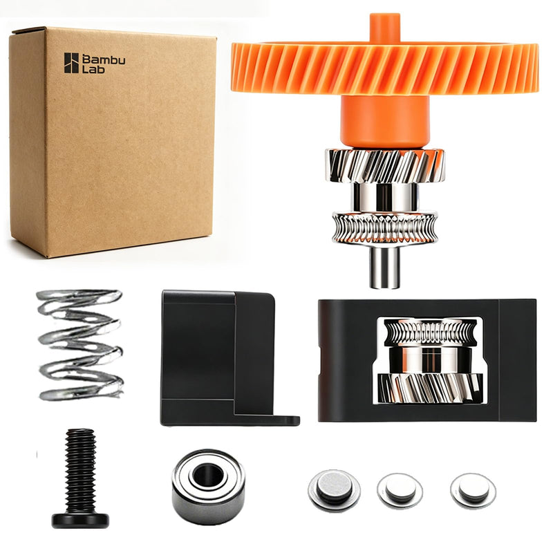 Original Bamboo P2S Extruder Gear Assembly,Precise Feeding & Wear Resistant,Sainless Steel Extruder Gear Kit for Bambu Lab P2S Extruder Drive Gear Assembly Original OEM P2S Accessories