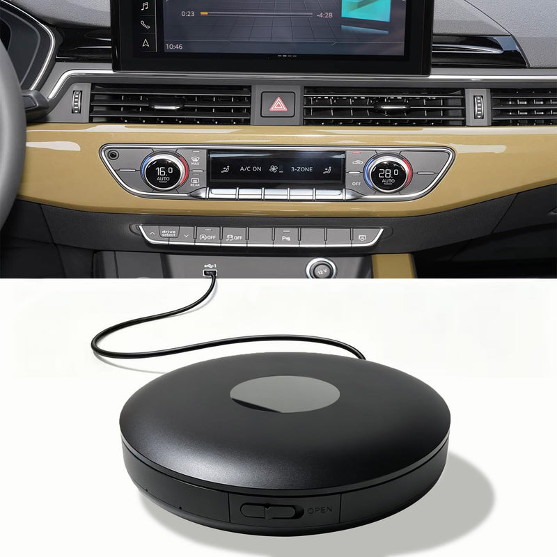 Portable CD Player for Car USB Connection and Bluetooth TX, External Car CD Player Plug and Play Lossless Sound Quality