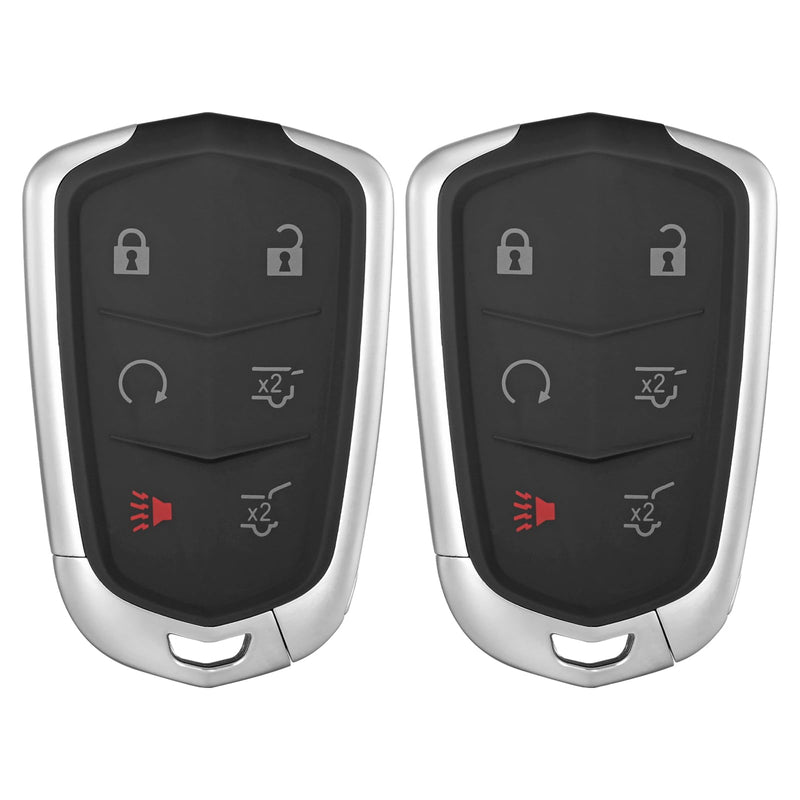 2 Pcs Smart Key Fob Replacement Fits for Cadillac Escalade 2016-2020 Cadillac ESV 2015 2016 2017 2018 2019 2020 Car Keyless Entry Control Remote HYQ2AB 315Mhz