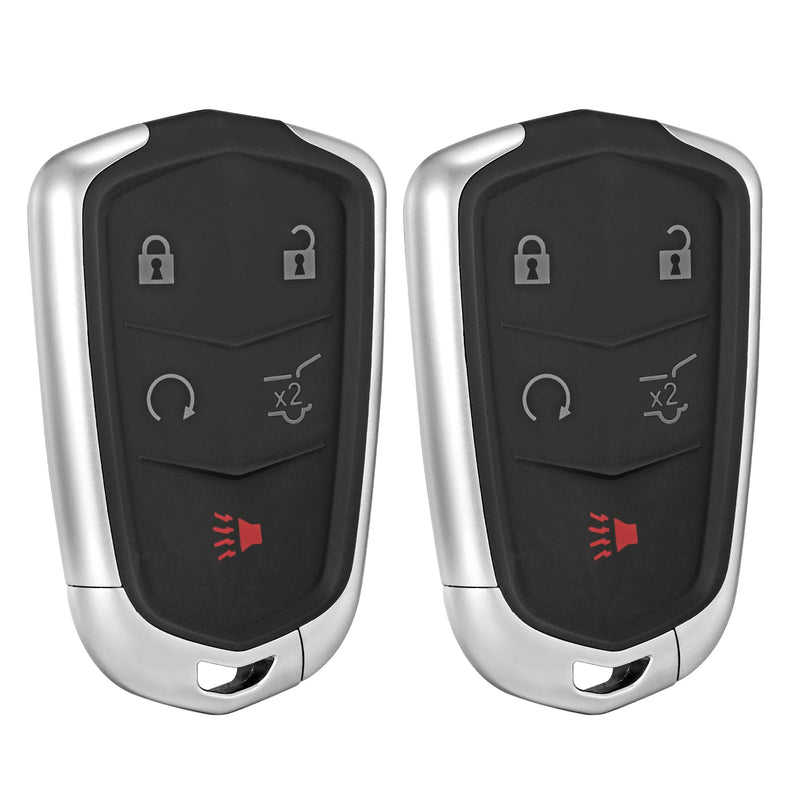 2 Pcs Smart Key Fob Replacement Fits for Cadillac XT5 2017 2018 2019 Cadillac XT4 2019 Car Keyless Entry Control Remote HYQ2EB 433Mhz 46