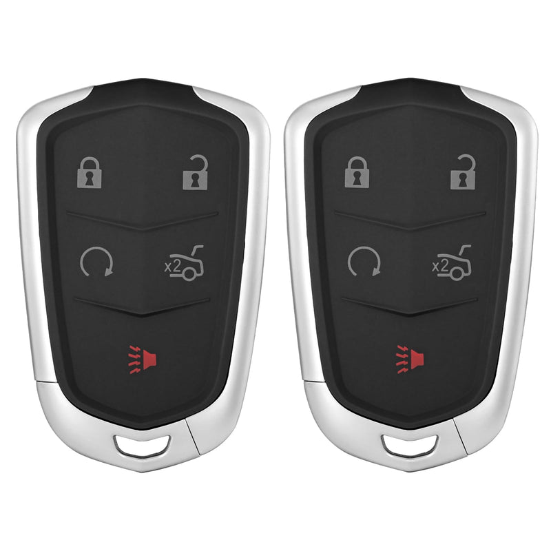 2 Pcs Smart Key Fob Replacement Fits for Cadillac ATS CTS Escalade SRX XTS 2014 2015 2016 2017 Car Keyless Entry Control Remote HYQ2AB 315Mhz