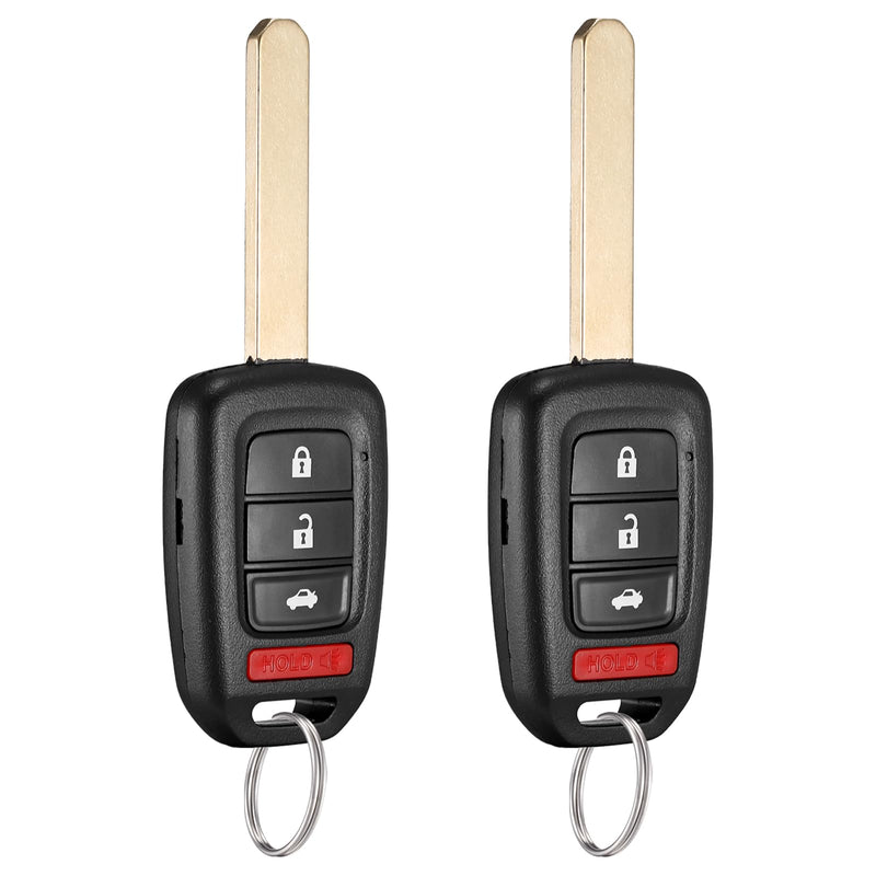 2 Pcs Smart Key Fob Replacement Fits for Honda Civic 2016 2017 2018 2019 2020 Honda Accord 2016-2017 Car Keyless Entry Remote MLBHLIK6-1TA 35118-T2A-A60 433MHz