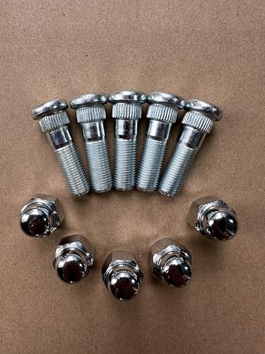 5PCS M12-1.25 Wheel Stud Bolts 610-566 & Lug Nuts Compatible with Subaru Legacy, XV Crosstrek BRZ, Ascent Impreza, B9, Tribeca Forester WRX STI Outback Models