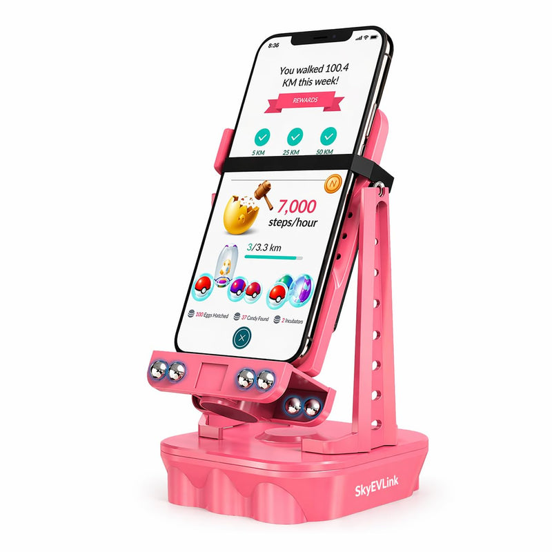 Step Simulator – Phone Swing Rocker, Compatible with Pedometer, Silent Version – Ideal for Egg Hatching, Step Counting – Auto Swing Step Accessory, Mechanical Watch Charging (Red USB Power) Red USB Power