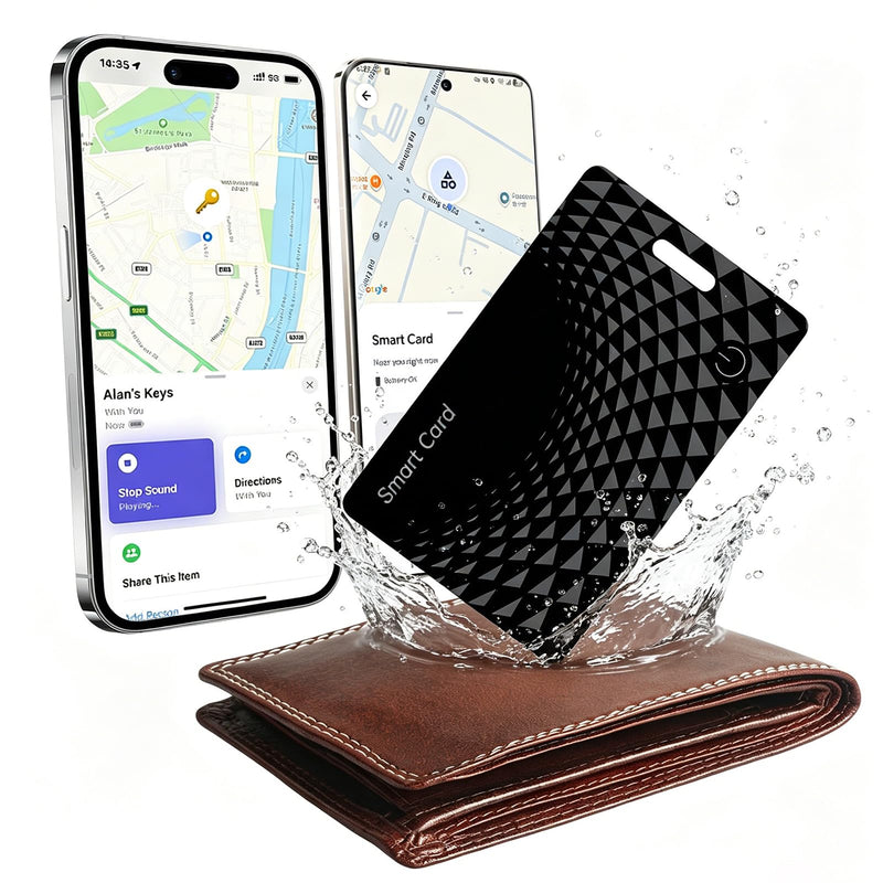 2026 Wallet Tracker Card, Bluetooth Tracking Card, Works with iOS & Android | Apple MFi Certified, wireless charging, 120dB Alarm, IP68 waterproof for keys, passport & luggage, Backpack 1