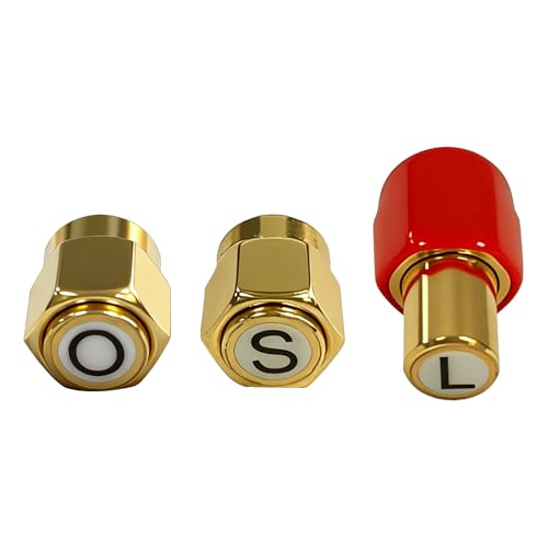 3PCS Labeled SMA Calibration Kit DC–6GHz for NanoVNA H H4 F V2 V3 SAA Mini1300 PS100 Vector Network Analyzer RF Coaxial SOL Calibration Set Open Short Load 50 Ohm Low VSWR