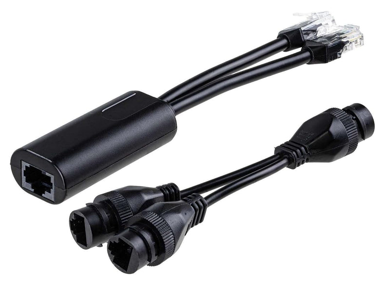 IP Network CCTV Cameras and POE Devices, POE Splitter, PoE Combiner Splitter Adapter, Runs 2 IP Cameras on a Single UTP Cable, Compatible with PoE Switches, NVRs, 1 Pair