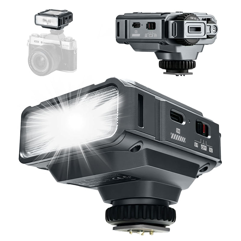 VILTROX 26Ws TTL Mini Flash Speedlite for Canon, GN16 1800mAh, 1S Rapid Recycle On-Camera Flash Mini Speedlight, Spark Z3-C Flash Speedlight with Diffuser,Not for Canon 7D Z3 For Canon(Gray)