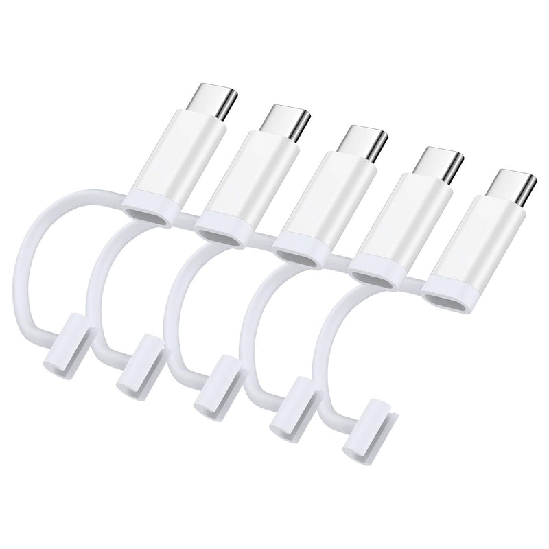 5 Pack [Apple MFi Certified] Lightning Female to USB C Male Adapter for 17e | iPhone 17e,Air,17 Pro,17 Pro Max,16,15,Lightning to USB C Adapter Fast Charging & Data Transfer,NOT for Headphone/Audio/OTG White