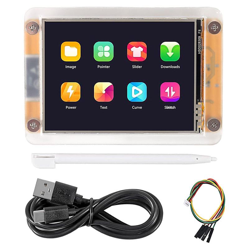 2.8" inch ESP32 Display, ESP32-32E WiFi+BT Dual-core TFT Module with Acrylic Case, ESP32 Development Board ILI9341 Driver 240X320 Smart LCD Display Screen for IoT Projects