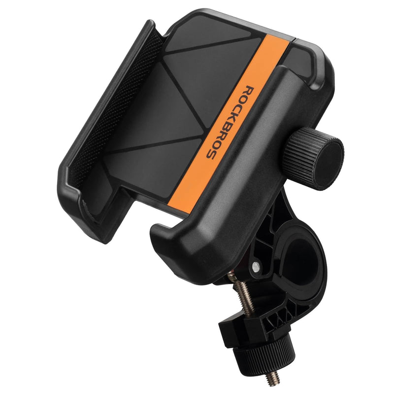 ROCKBROS Bike Phone Mount for 4.7-7.2" Phones，360° Rotation & Shock Absorption Black