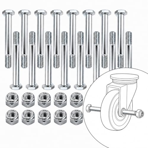5/16-18x2 Inch Bolt and nut Kit for Caster Wheel Trolley 100 Set