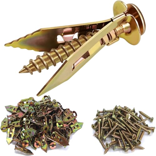 Self Drilling Drywall Anchors with Screws Kit, 400Pcs-0.43*1.17inch