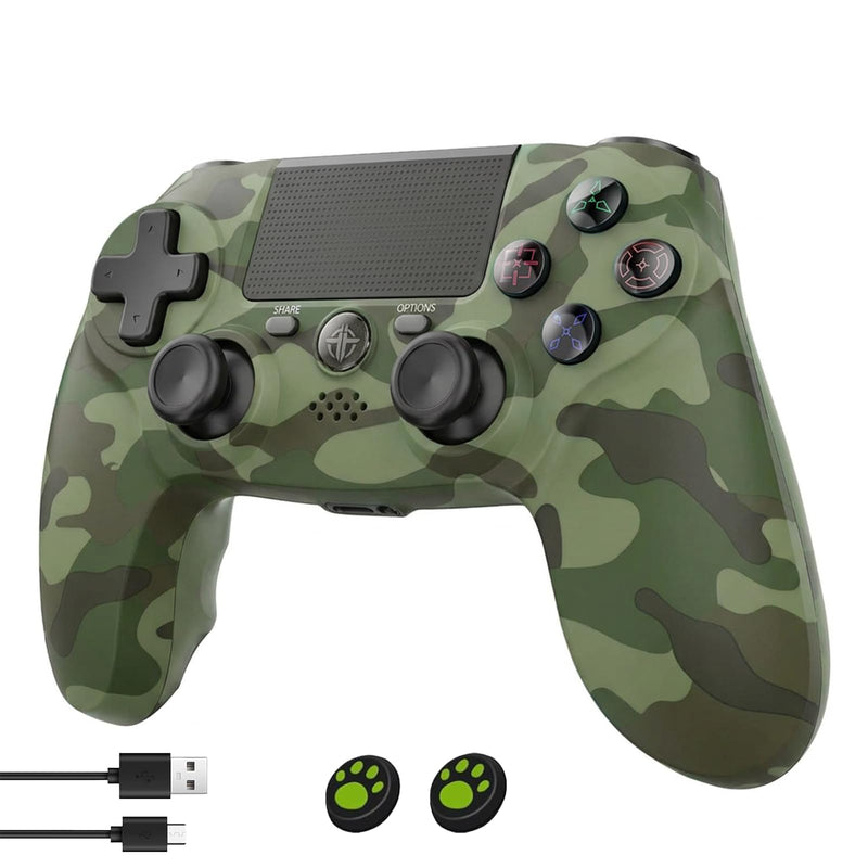 citnh Wireless Controller for P-4, Compatible with P4/PC Camo Green | 1000mAh battery, Ergonomic Grip, Type-C port, Hall Effect Joysticks