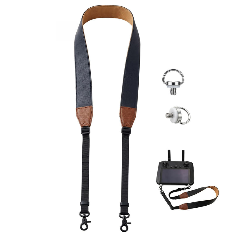 RC Neck Strap Lanyard for DJI RC2/RC Pro, Remote Controller Accessories | Breathable Suede RC Controller Neck Strap – Sweat-Wicking, Adjustable, Built for Long Flights (Black)) Carbon