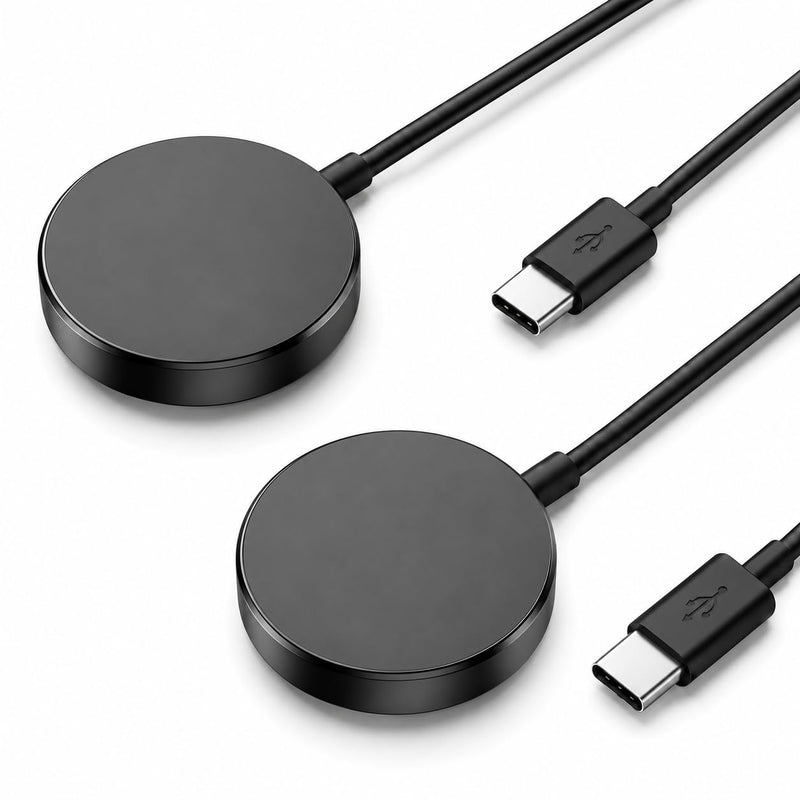 2 Pack Compatible with Samsung Watch Charger,3.3FT USB-C Magnetic Charging Cable for Galaxy Watch 8/8 Classic/Ultra/7/6/6 Classic/5/5 Pro/4/4 Classic/3/Active 2/Active/FE Replacement Charging Dock USB C