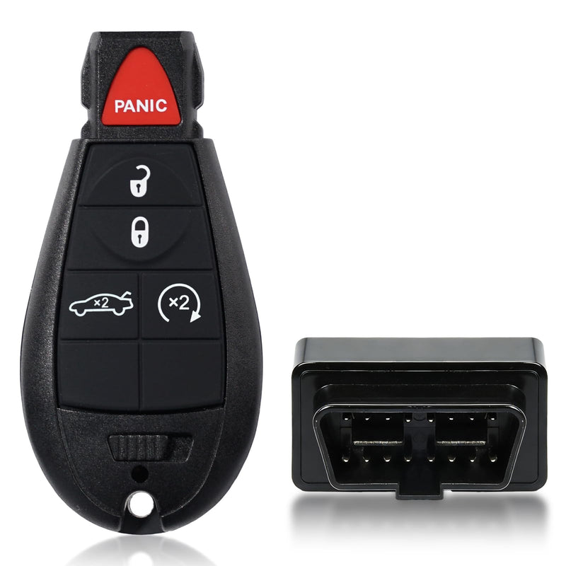 DIY Key Fob Replacement Kit Fits for Dodge Challenger 2008 2009 2010 2011 2012 2013 2014 Charger Durango Chrysler 300 2008-2010 Keyless Entry Remote Control IYZ-C01C M3N5WY783X