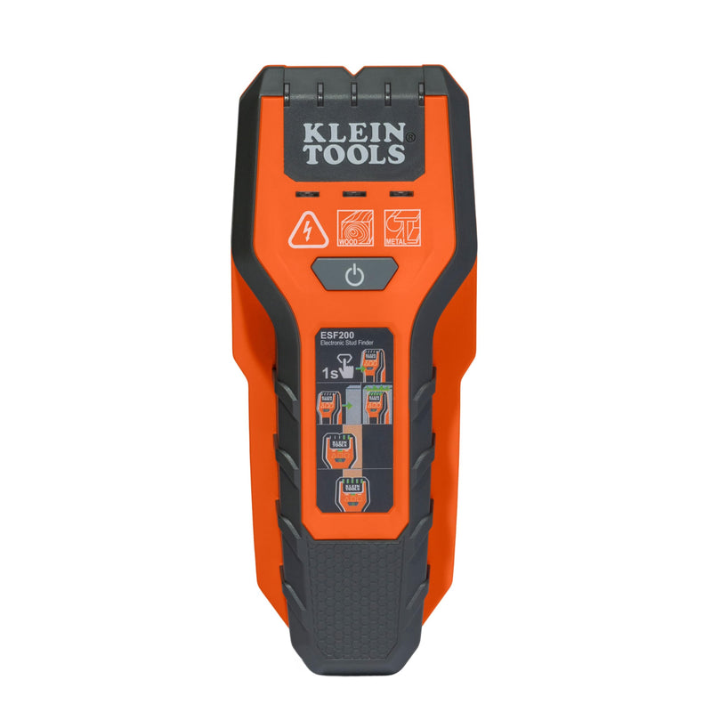 Klein Tools ESF200 Multi-Scan Stud Finder and Wall Scanner with LED Indicators, Fast Auto-Calibration, Detects Wood, Metal, and Live AC, One-Handed Operation, Compact Wall Detector